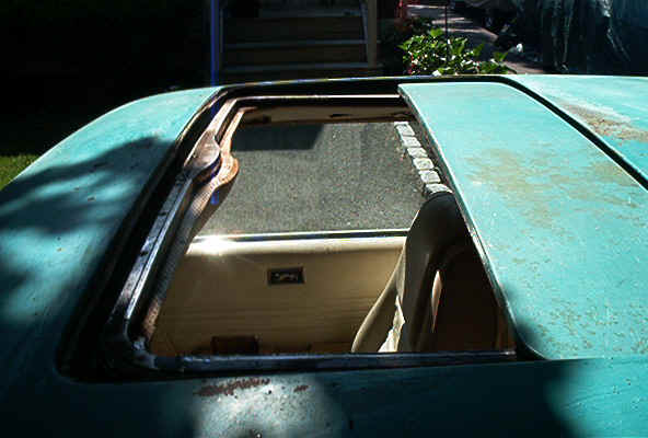 Car and all the parts loaded for the trip.