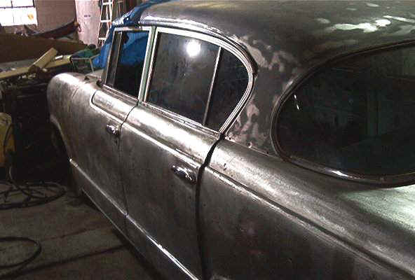 Bare metal — workshop shot during body work